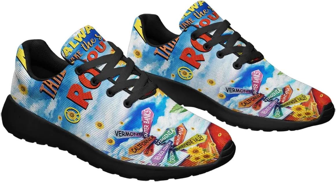 Hippie Fashion Sneakers Men Women Running Shoes Lightweight Breathable Casual Sports Walking Shoes