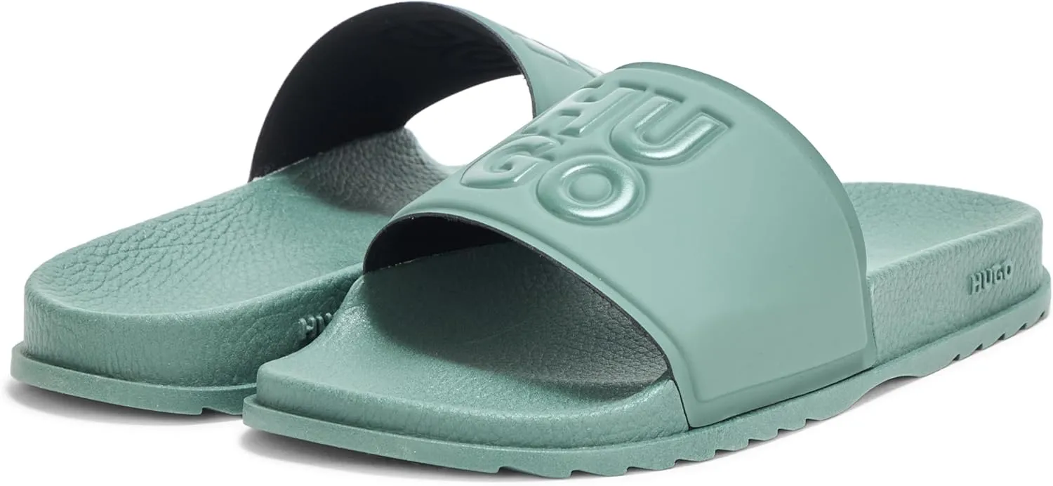 HUGO Women's Match Big Logo Slide Sandal