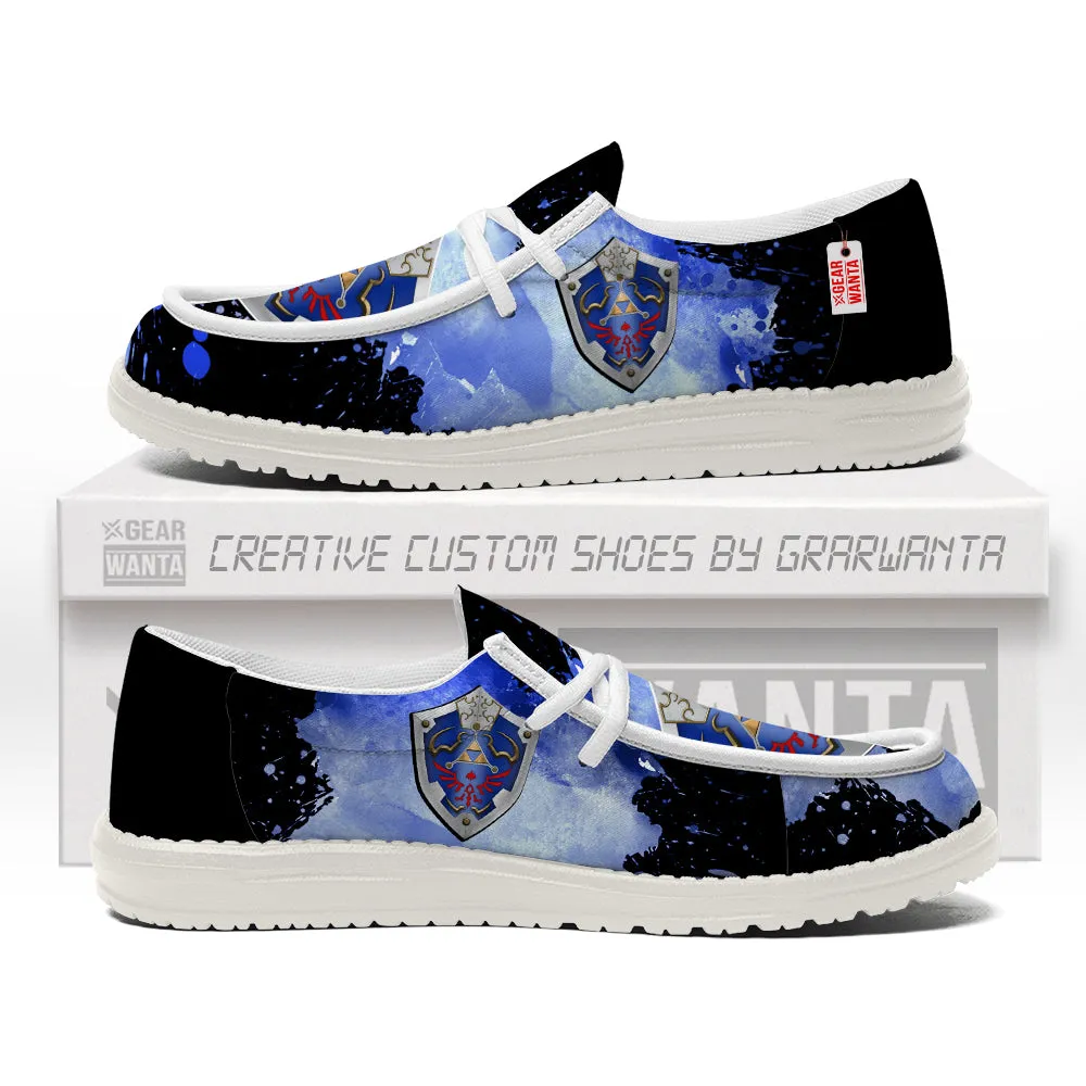 Hylian Symbol Canvas Loafer Shoes