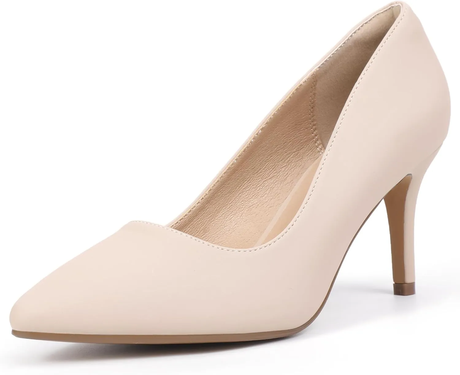 IDIFU IN3 High Heels Pumps Closed Toe Heels Women's Pumps Stiletto Pointed Toe Dress Shoes Wedding Prom Bridal Work Office Bride Bridesmaid Guest Trendy Dressy Fashion Comfortable Classic Pumps Shoes