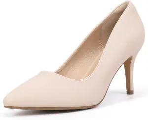 IDIFU IN3 High Heels Pumps Closed Toe Heels Women's Pumps Stiletto Pointed Toe Dress Shoes Wedding Prom Bridal Work Office Bride Bridesmaid Guest Trendy Dressy Fashion Comfortable Classic Pumps Shoes