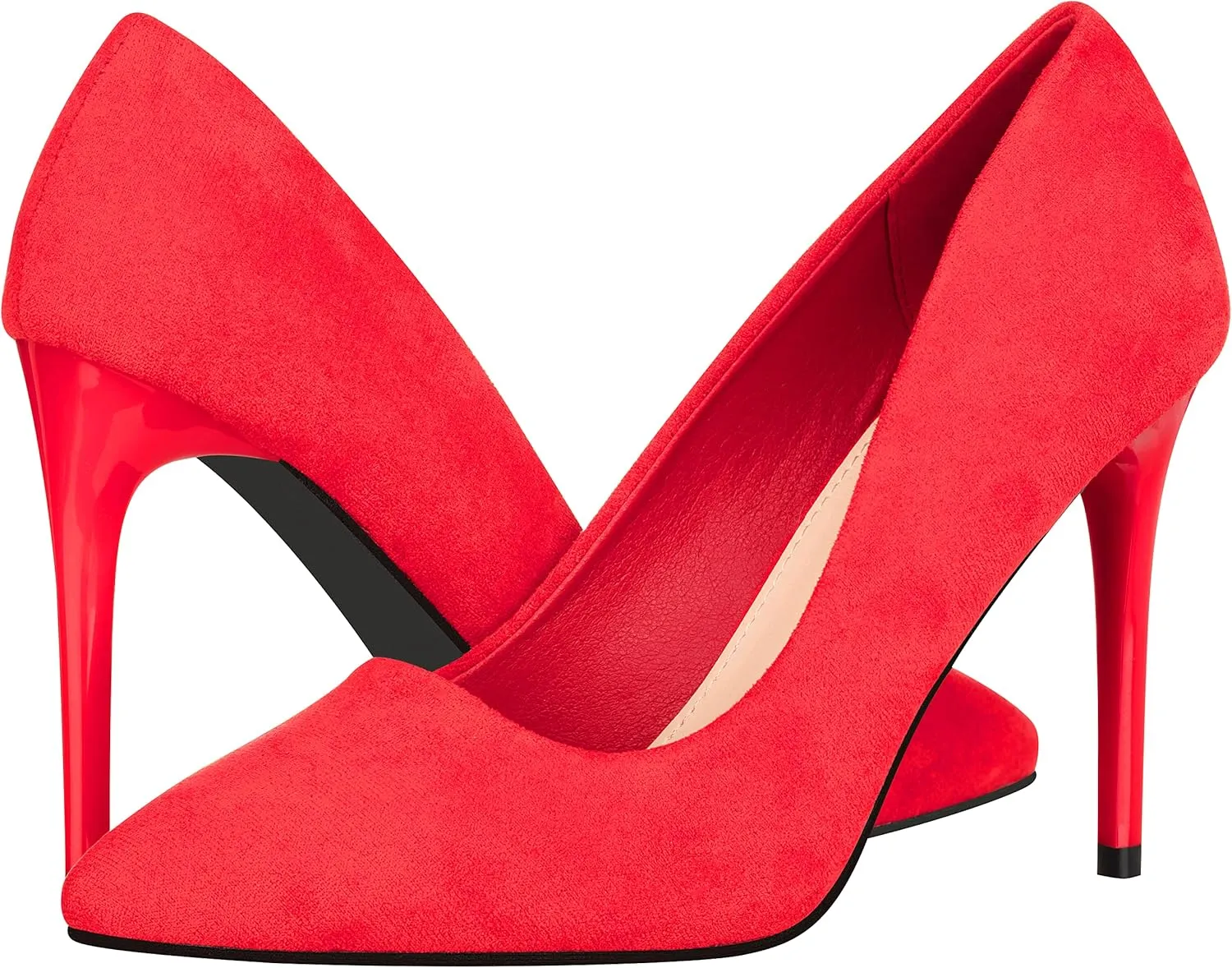 ILLUDE Women's High Heel Pumps Stiletto Heels Pointed Toe Pumps Shoes - Nancy