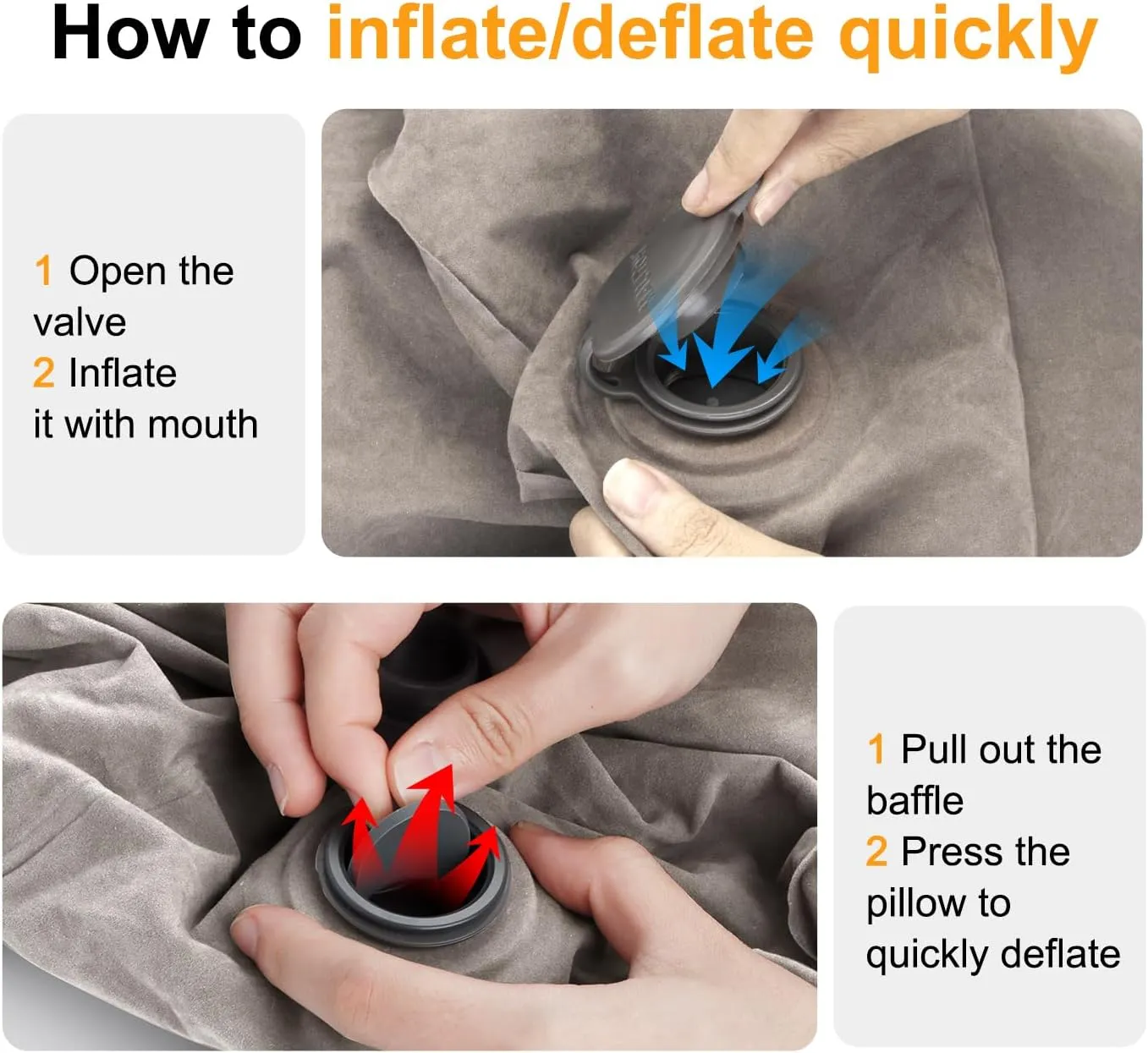 Inflatable Travel Foot Rest Pillow, Kids Airplane Bed, Adjustable Height Leg Pillow for Air Travel, Make a Flat Bed for Kids and Toddlers, Great for Airplane, Train, car（Grey, 1 Pack）