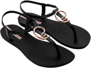 Ipanema Women's Slide Flip-Flop, Black Gold Pink, 7