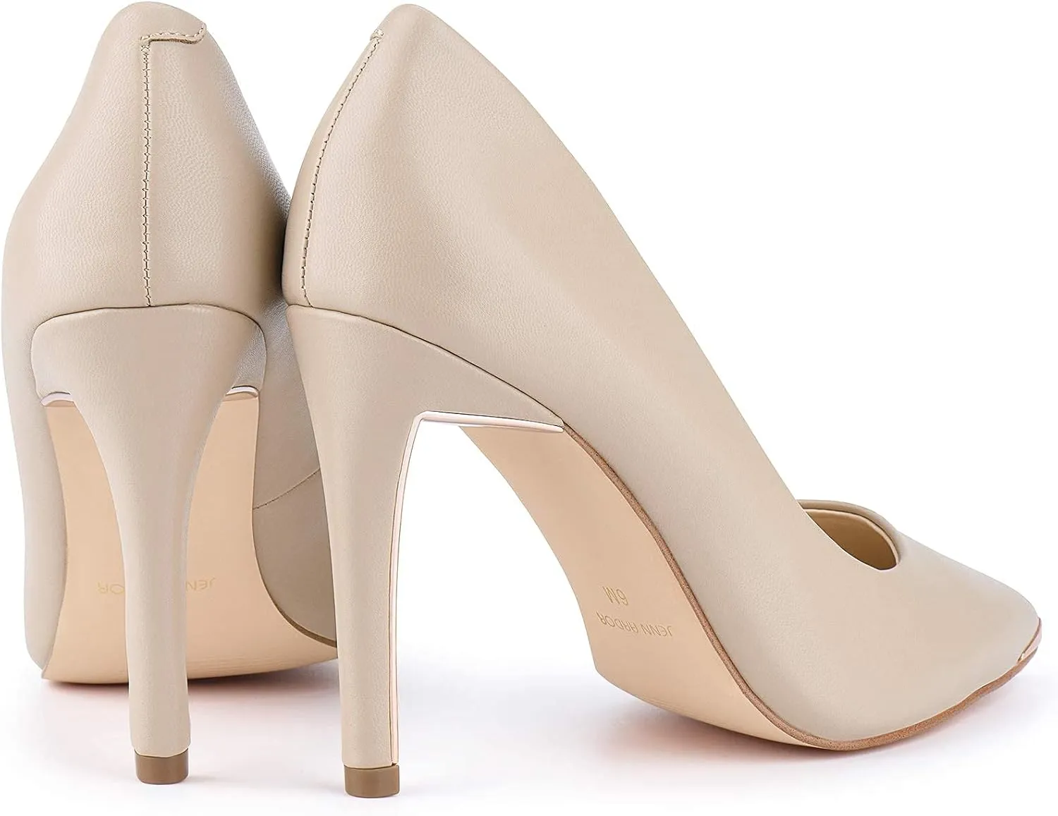 JENN ARDOR Womens Heels 4 Inch High Heels for Women Stiletto Pumps Closed Pointed Toe Office Lady Wedding Party Elegant Dress Heeded Shoes