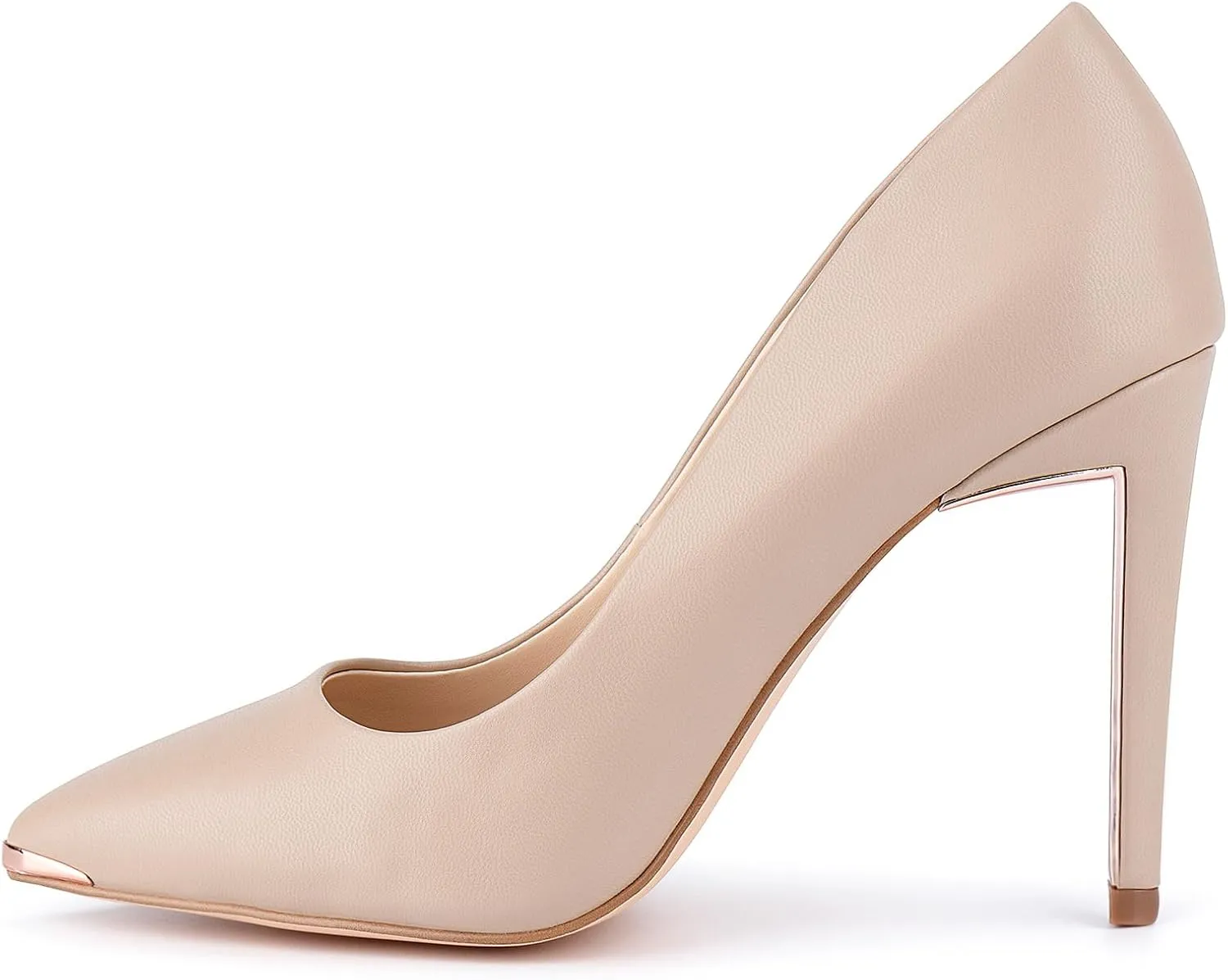 JENN ARDOR Womens Heels 4 Inch High Heels for Women Stiletto Pumps Closed Pointed Toe Office Lady Wedding Party Elegant Dress Heeded Shoes