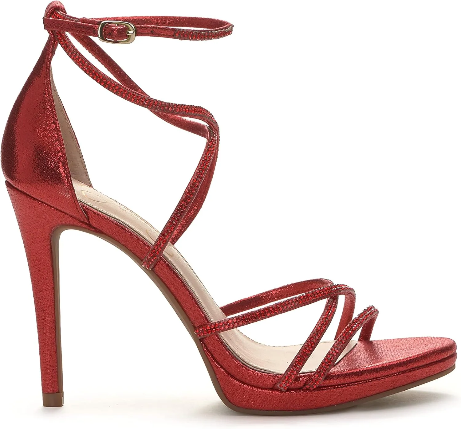 Jessica Simpson Womens Jaeya Rhinestone Strappy Dress Sandals
