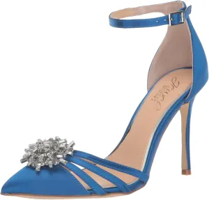 Jewel Badgley Mischka Violette Crystal Pointed Stiletto Heels