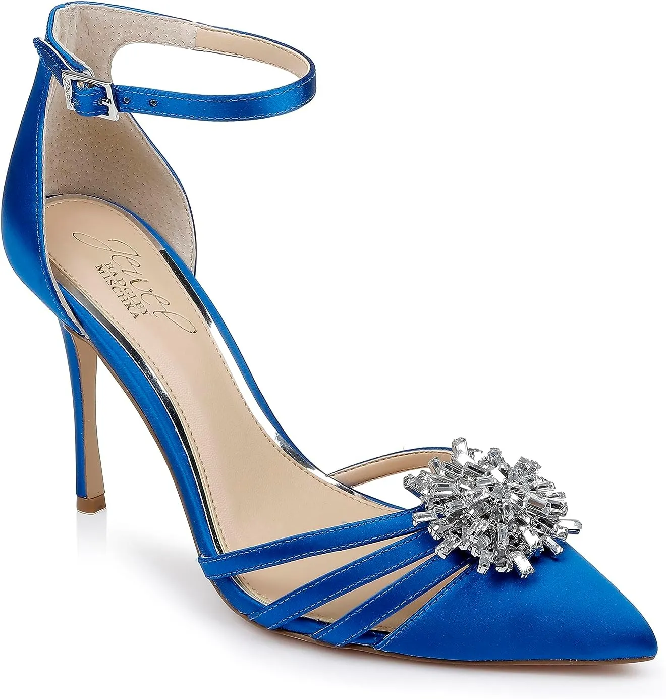 Jewel Badgley Mischka Violette Crystal Pointed Stiletto Heels