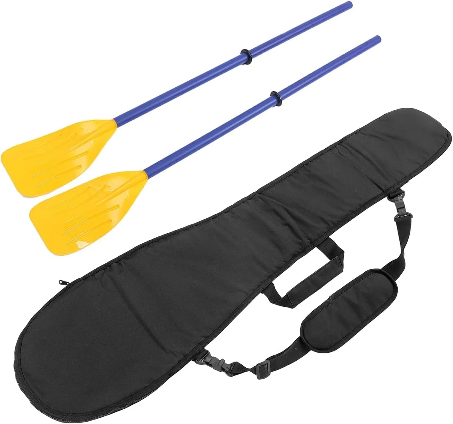 Kayak Paddle Carrying Bag, Split Paddle Carrying Bag Canoe Boat Paddle Storage Bag Holder Pouch Cover for Rowing Boating Storage Transport (Black)