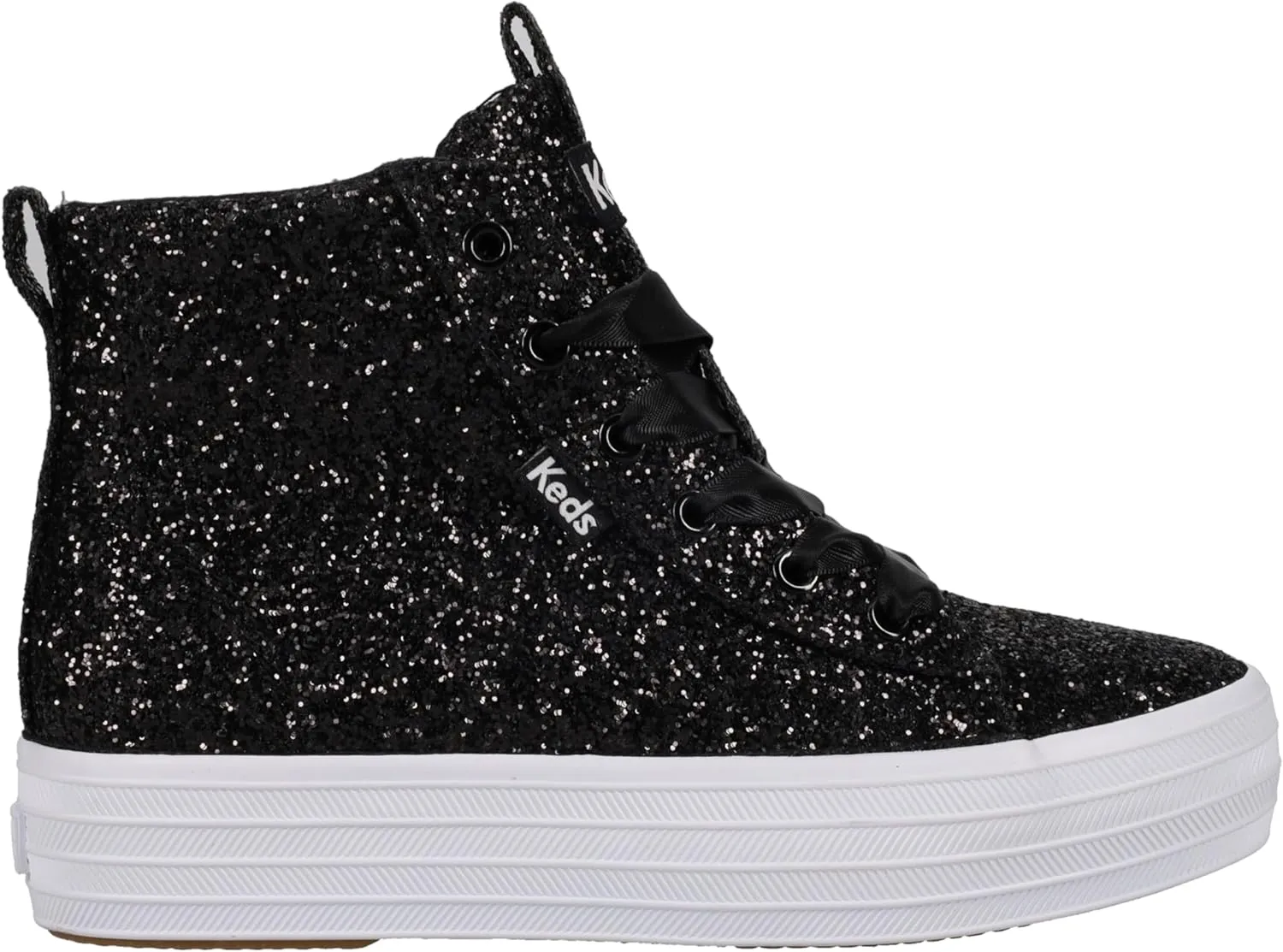 Keds Girl's Triple Up Hi Top Glitter Celeb (Little Big Kid) Sneaker