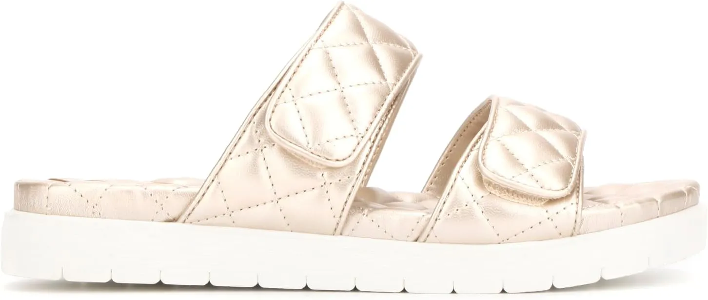 Kenneth Cole Women's Reeves Quilted 2 Band Slide Sandal