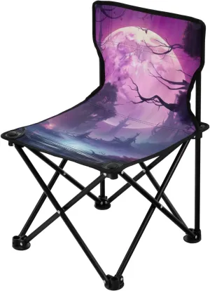 Kigai Folding Camping Chair Heavy Duty Chair Ultralight Compact Portable Beach Chair for Outdoor Camp, Hiking, Travel, Beach, Sporting Event and Picnic, Mystical Night
