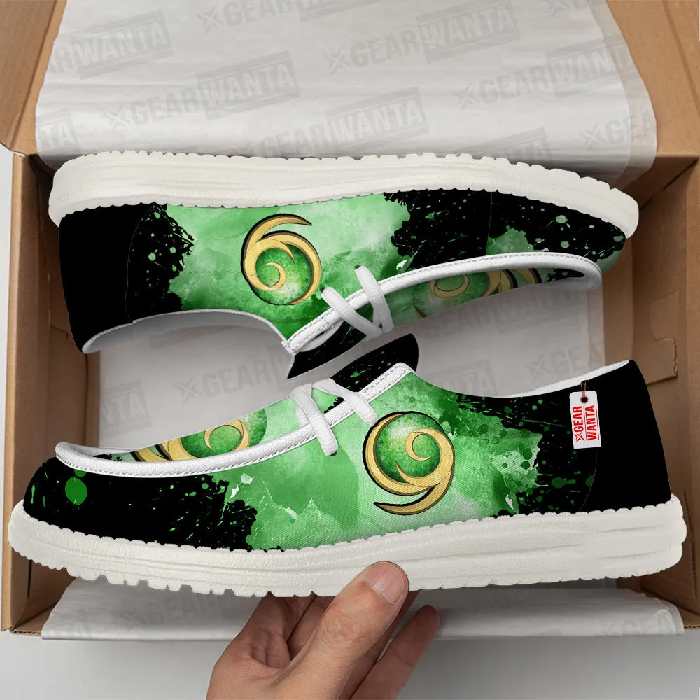 Kokiri Symbol Canvas Loafer Shoes