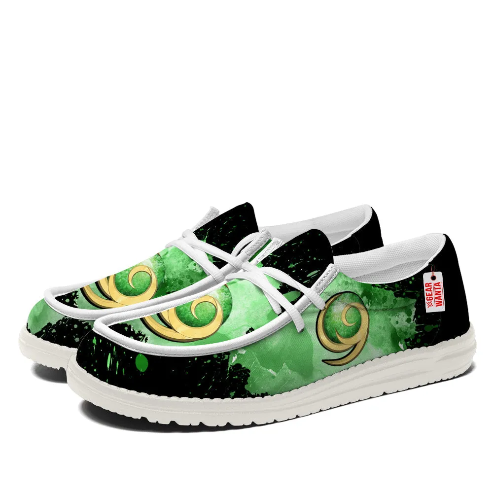 Kokiri Symbol Canvas Loafer Shoes