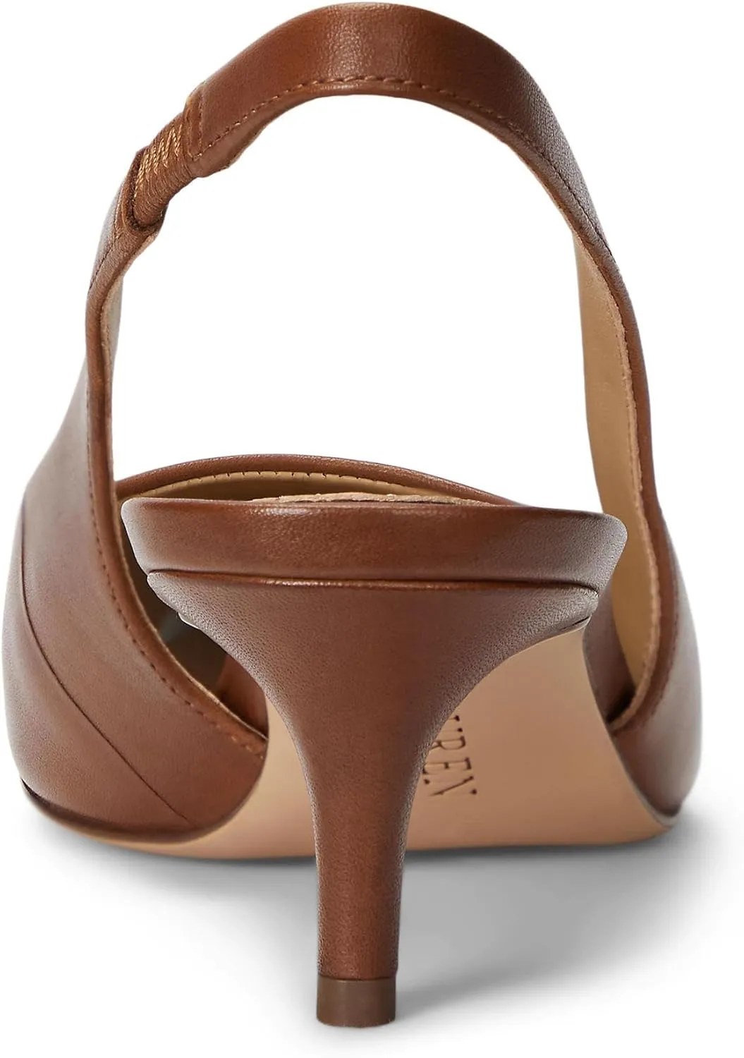 Lauren Ralph Lauren Women's Lolah Burnished Leather Slingback Pump