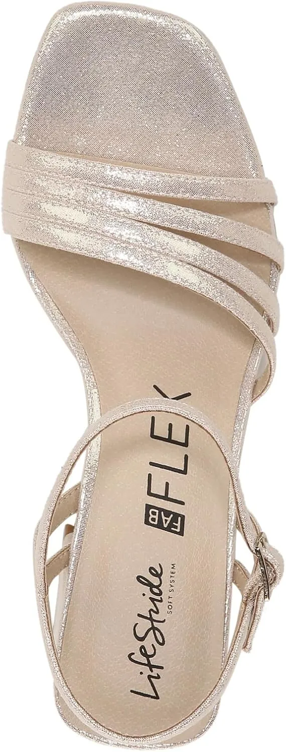 LifeStride Women's Celebrate Block Heel Strappy Sandal