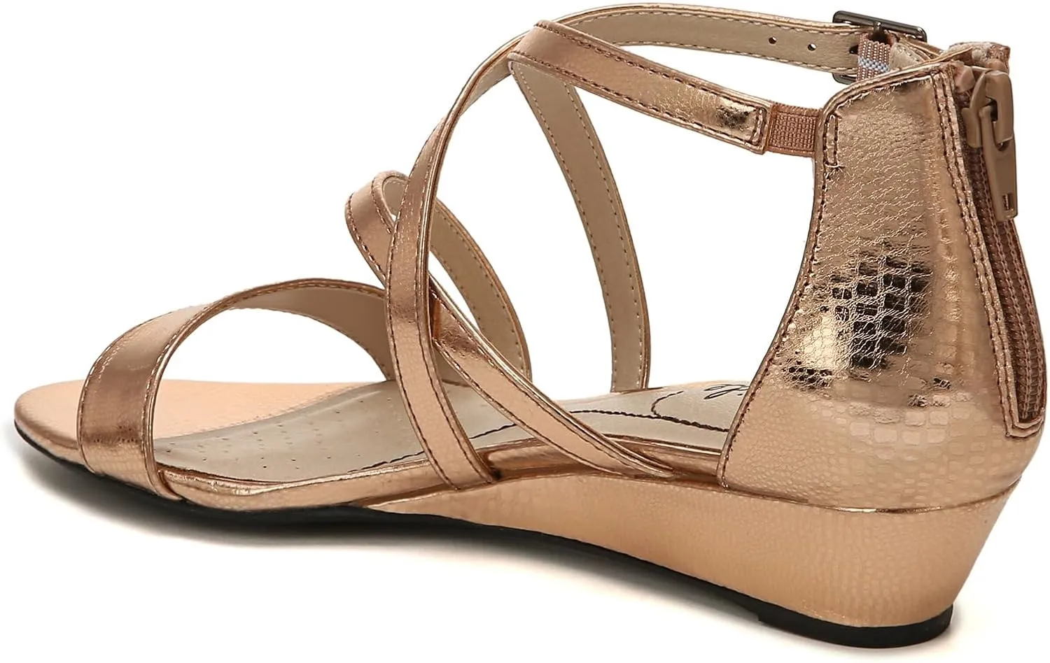 LifeStride Women's Yolanda Strappy Wedge Sandal