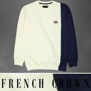Loafer Off White And Mirage Blue Sweatshirt