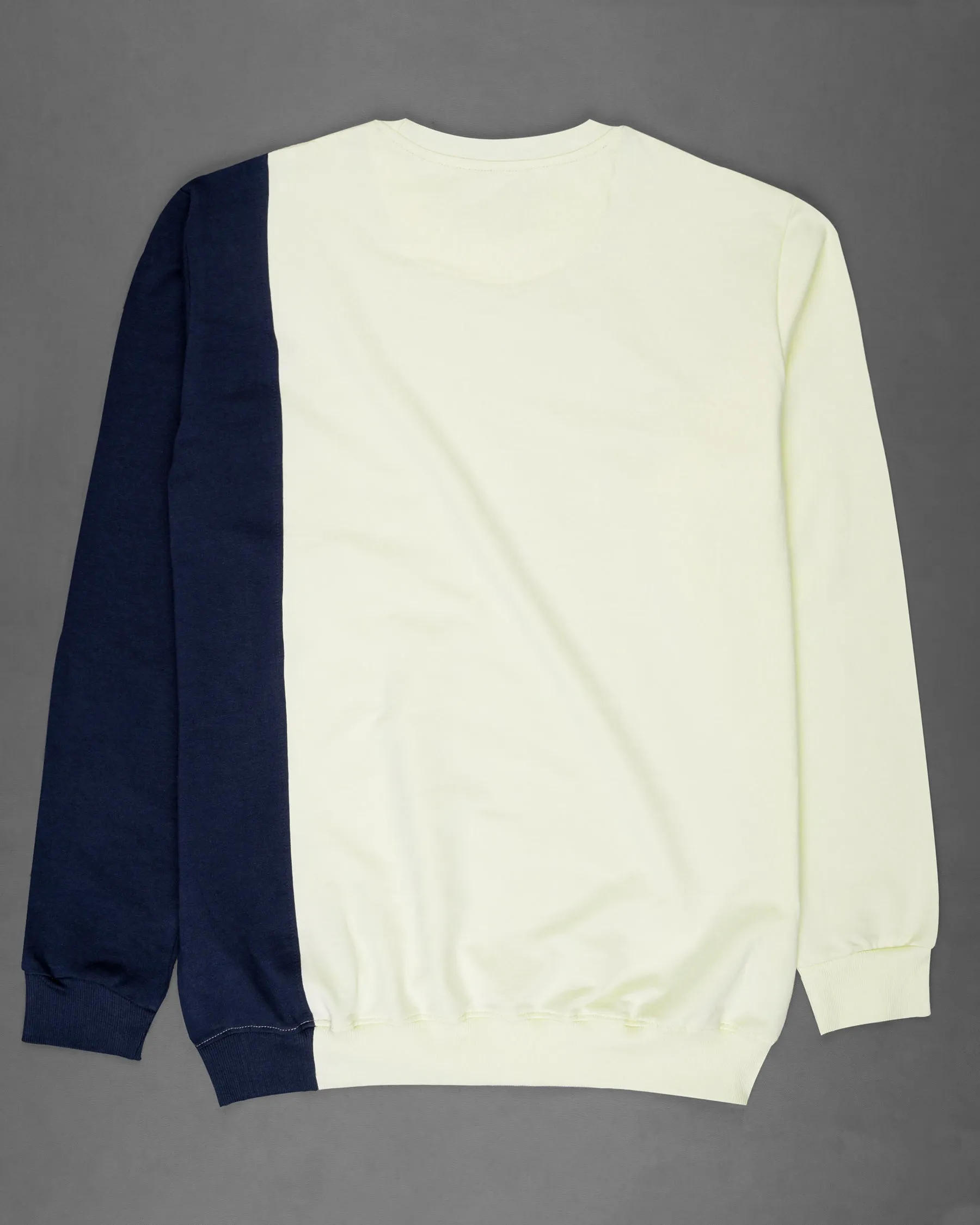 Loafer Off White And Mirage Blue Sweatshirt