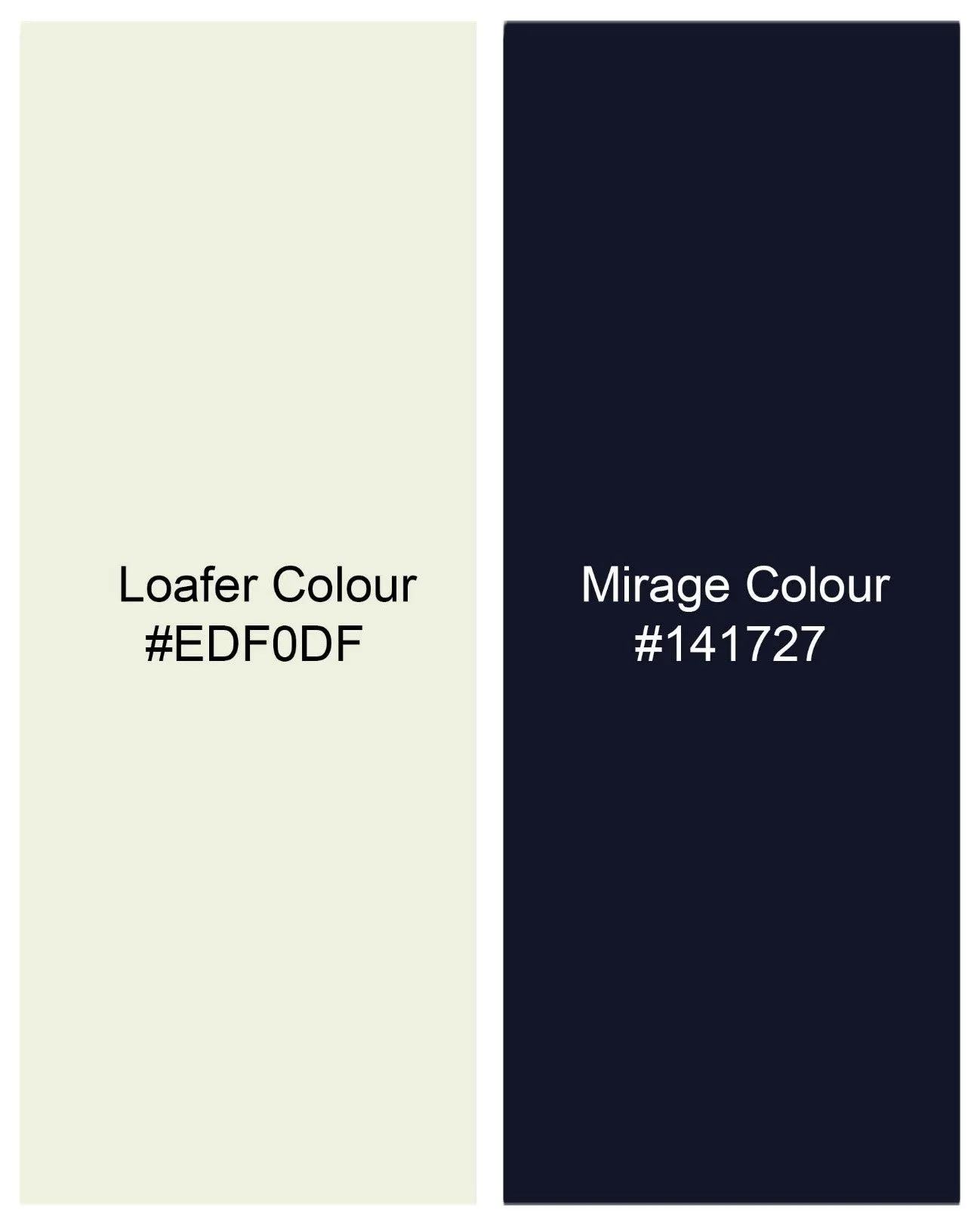 Loafer Off White And Mirage Blue Sweatshirt