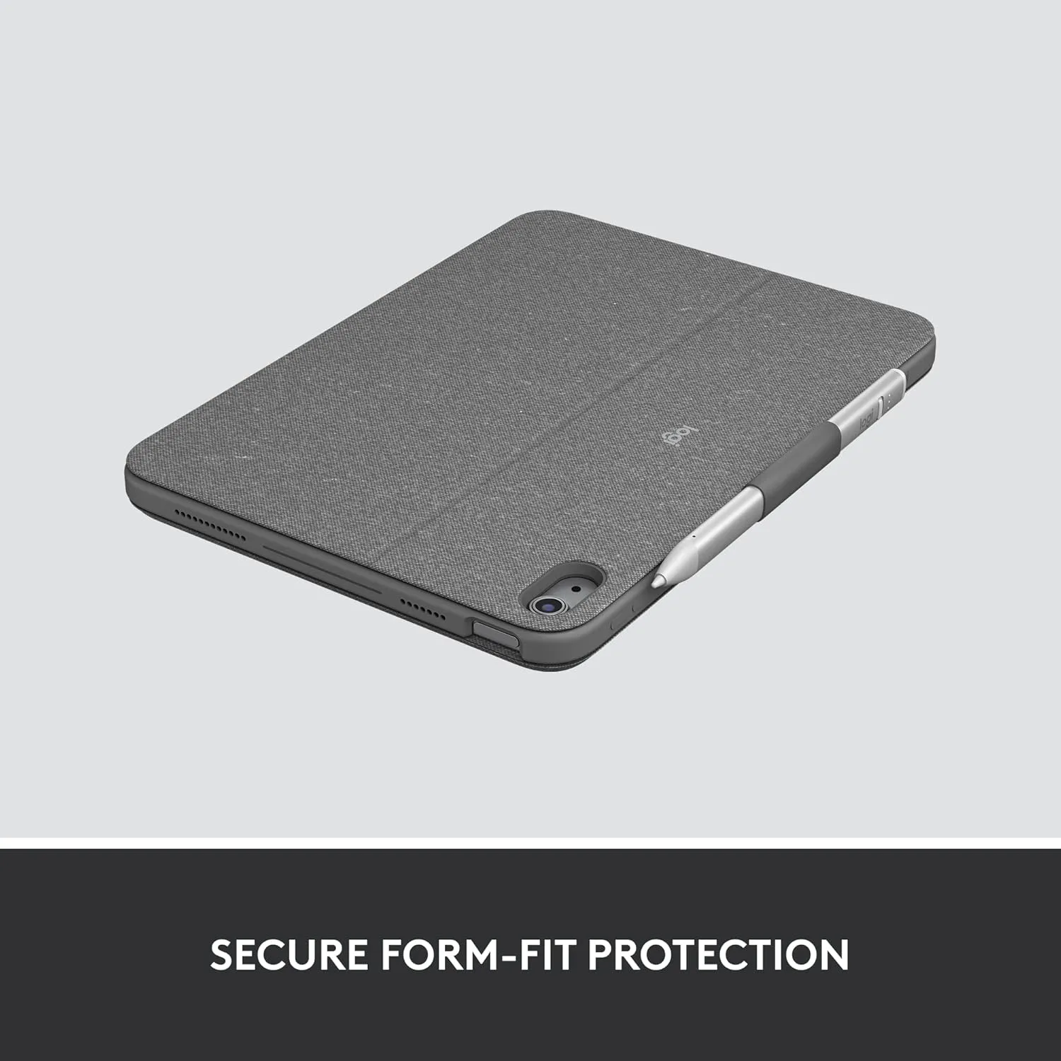 Logitech Combo Touch iPad 10th Gen Case, Detachable Keyboard, Large Precision Trackpad, Backlit Keyboard, Smart Connector - Oxford Gray