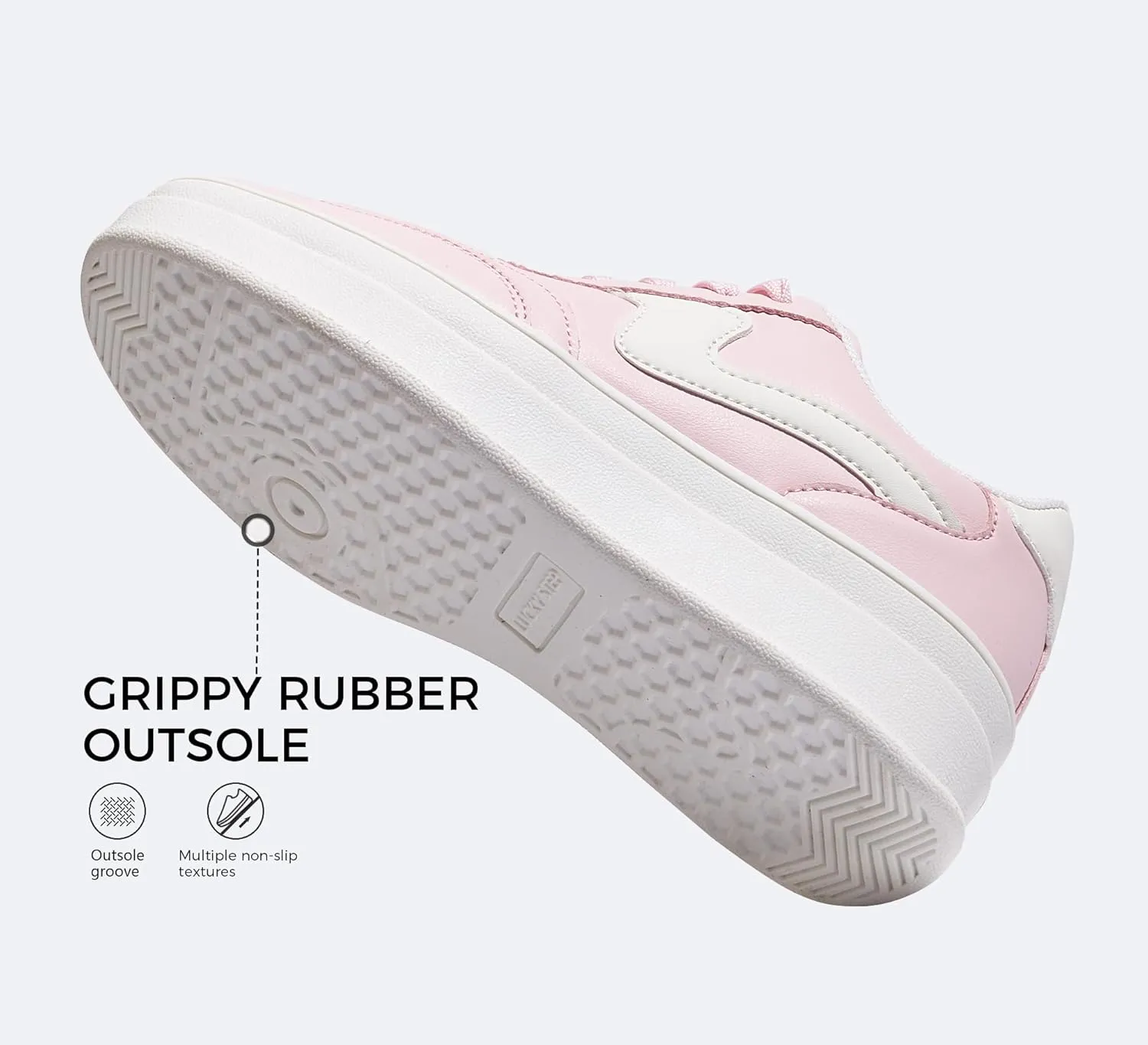 LUCKY STEP Women's Platform Fashion Sneakers Thick Sole Suede Genuine Leather Classic Rubber Gum Sole Low Top Casual Walking Shoes