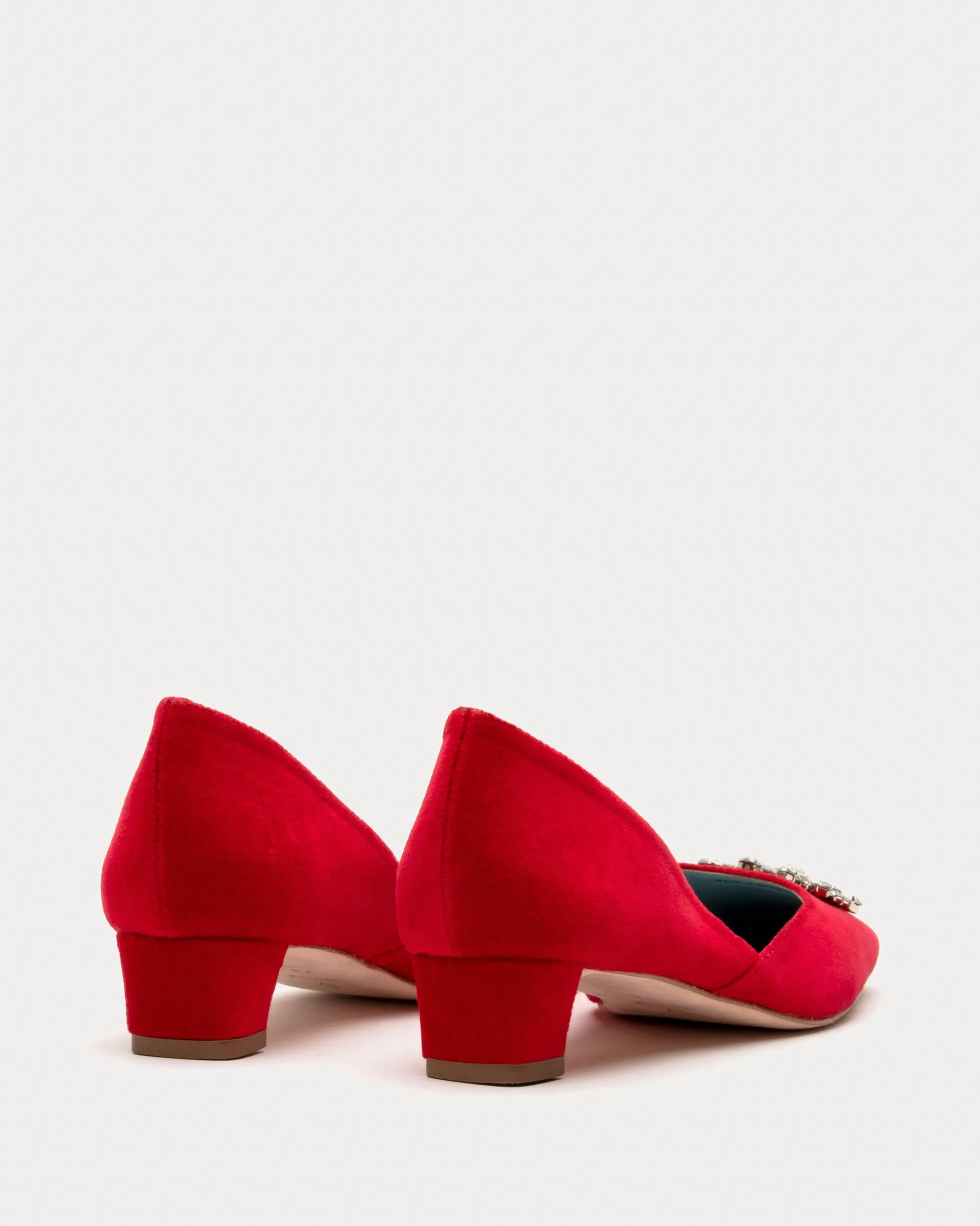McCall Mini Block Heel - Velvet Red