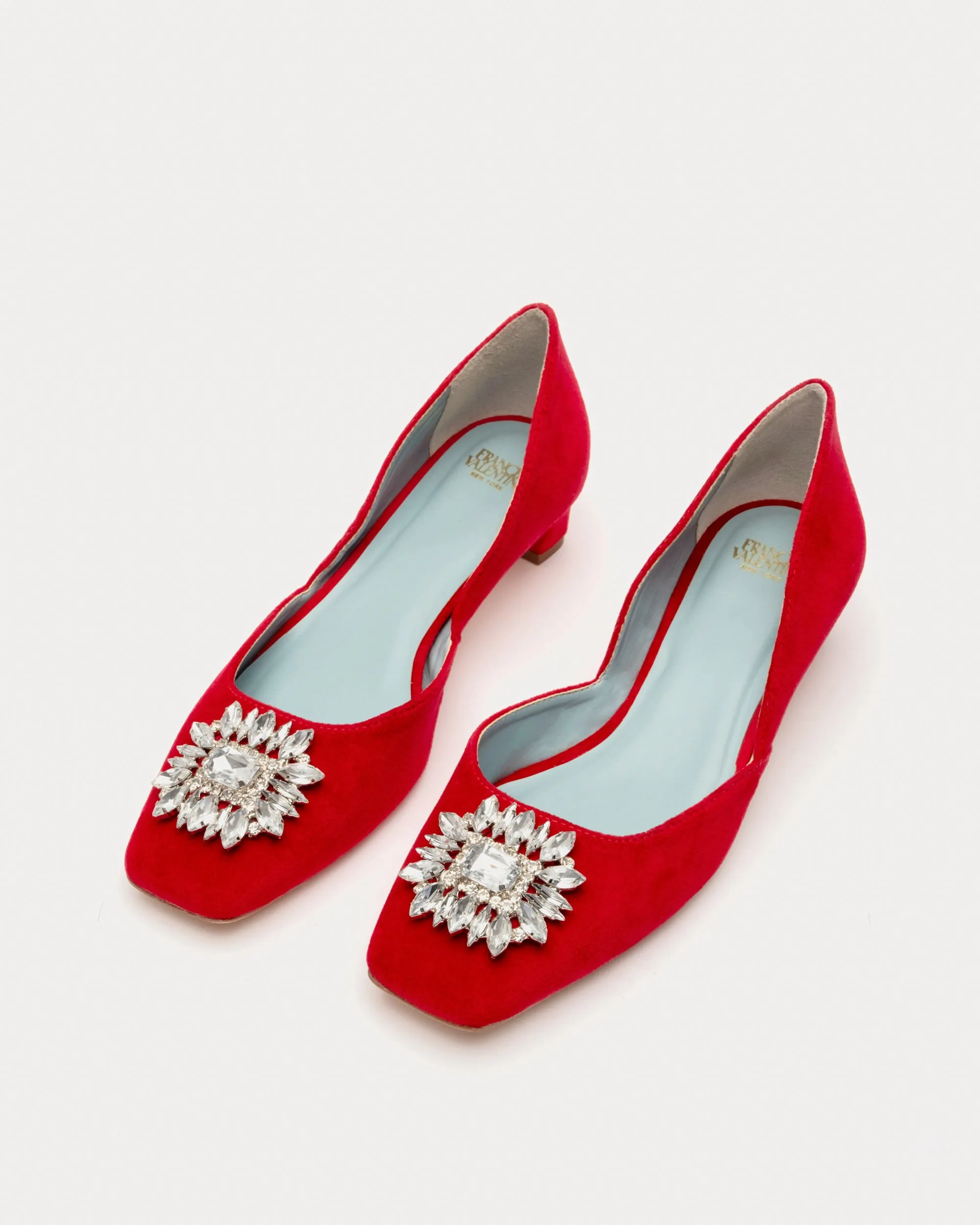 McCall Mini Block Heel - Velvet Red