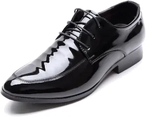 Men's Dress Shoes Oxford Formal Classic Business Shoes Casual Wedding Office Men Dress Shoes Black
