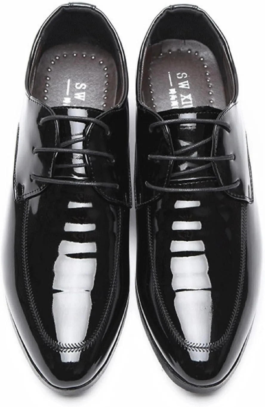 Men's Dress Shoes Oxford Formal Classic Business Shoes Casual Wedding Office Men Dress Shoes Black