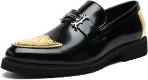 Men's Dress Shoes Slip On Classic Formal Business Derby Shoes Casual Work Office Men Brogue Oxfords Shoes