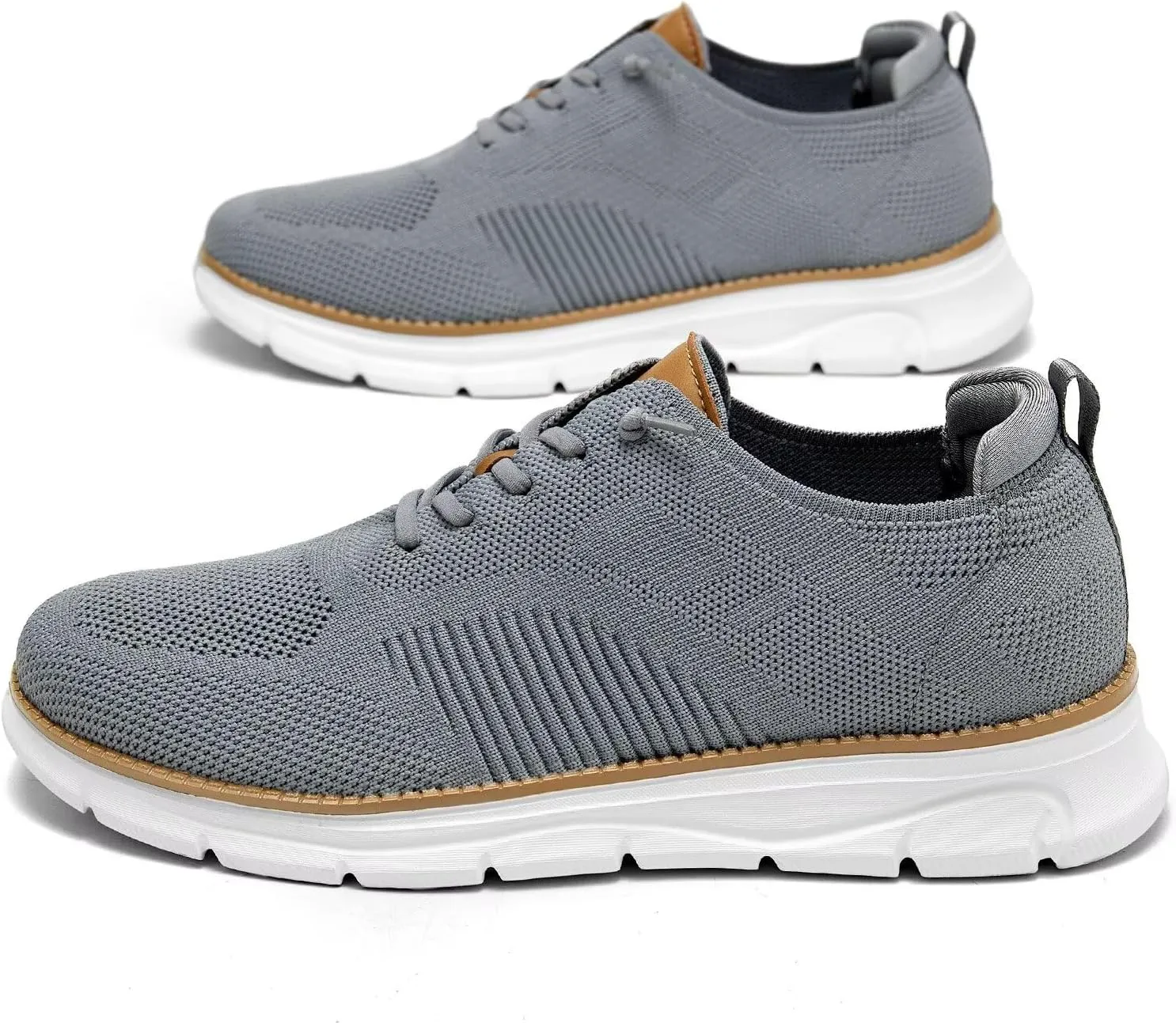Mens Oxfords Lace-Up Lightweight Casual Walking Shoes Mesh Sneakers Dress Shoes Fashion Shoes