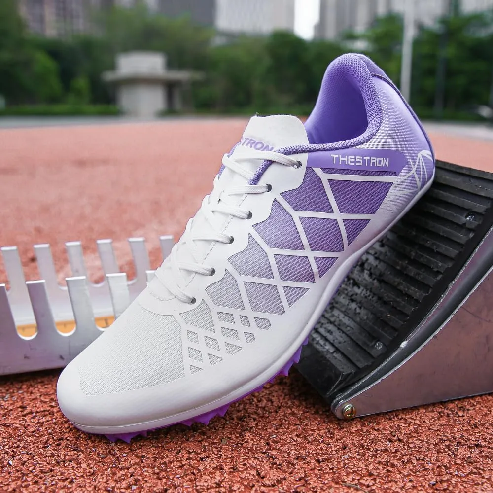 Mens Womens Boys Girls Spikes Athletics Racing Running Shoes Track and Field Sneaker …