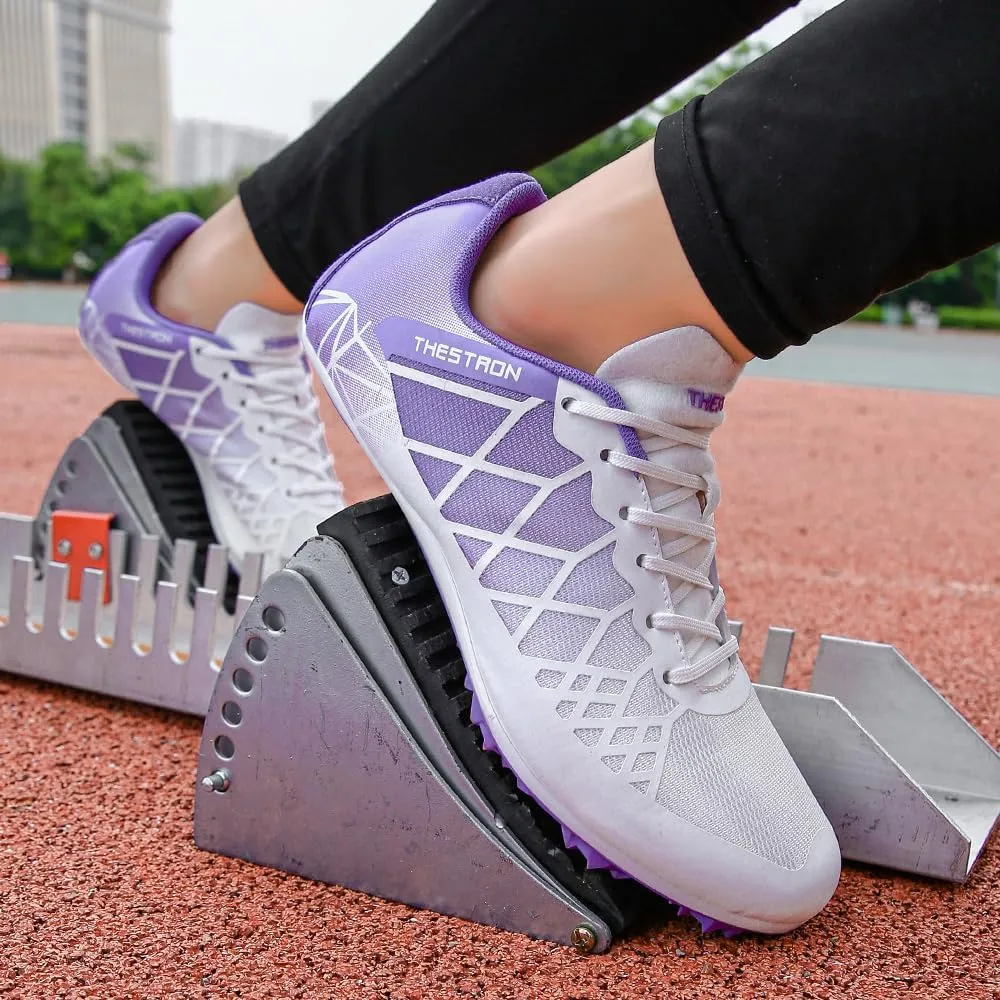 Mens Womens Boys Girls Spikes Athletics Racing Running Shoes Track and Field Sneaker …