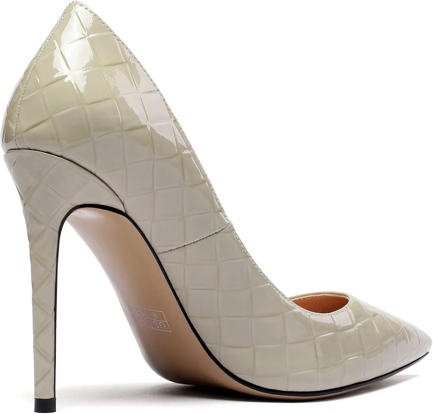 Mettesally Women's High Heels Closed Pointed Toe Pumps Stiletto Heel Party Wedding Basic Shoes