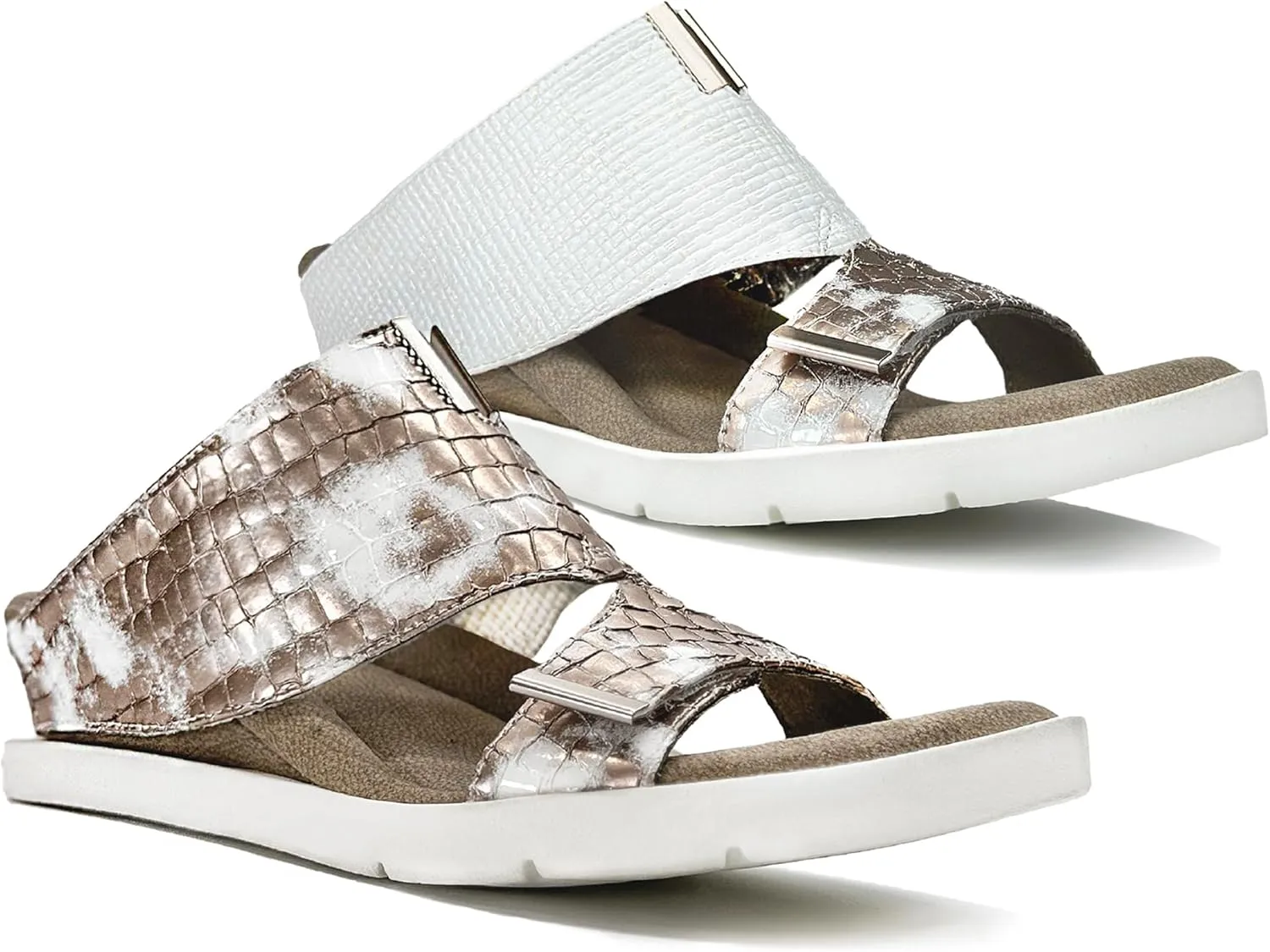 Modzori Kleo Women's Low Wedge Reversible Slide Sandal