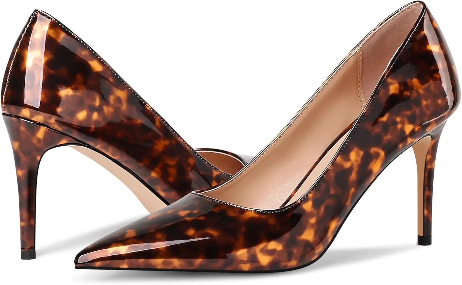 Multicolor Pumps for Women,Pointed-Toe High Heels Dress Wedding Office Pump Shoes