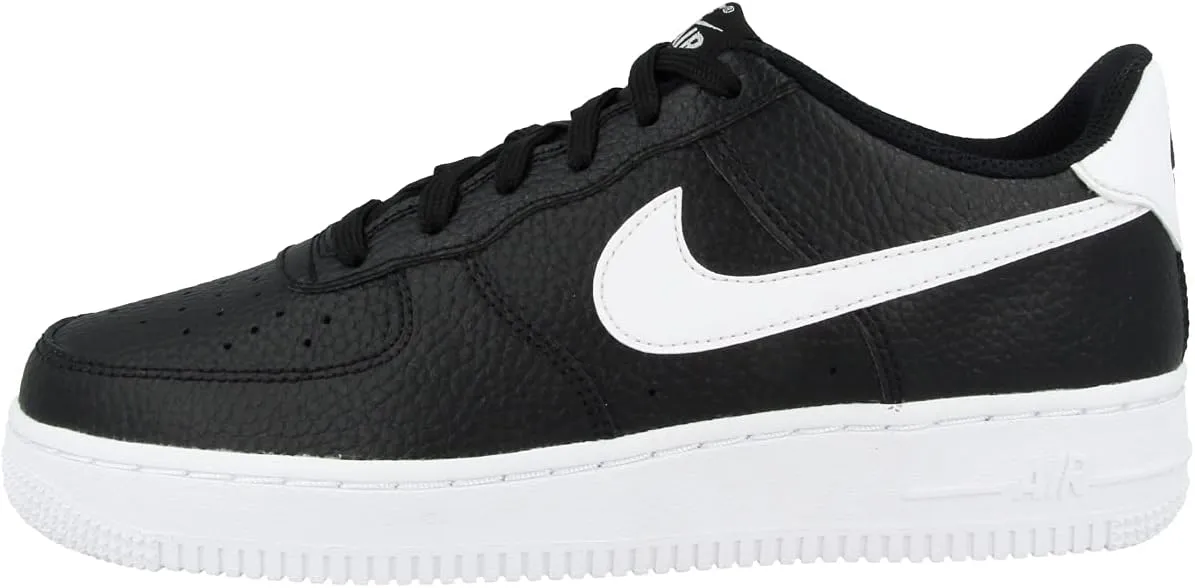Nike Boy's Air Force 1 (Big Kid) Black/White 6 Big Kid M