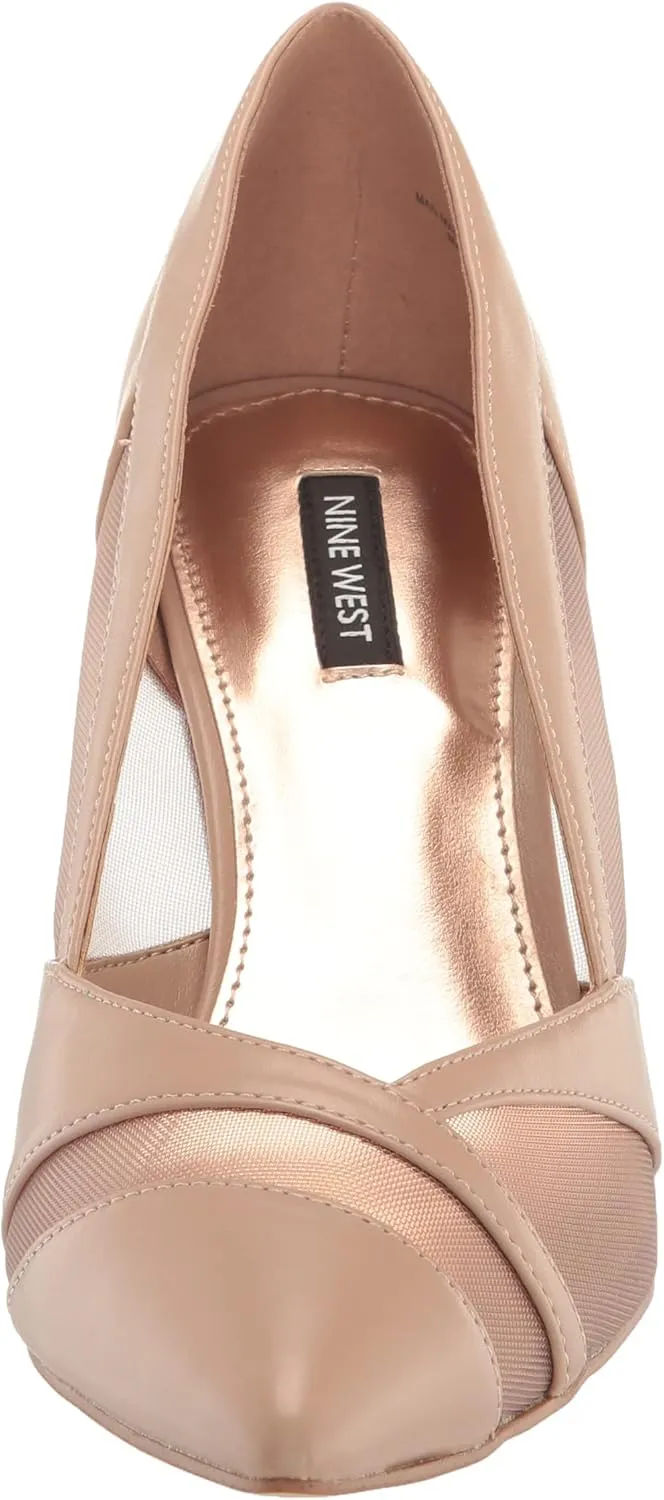 Nine West Women's Evani Pointed Toe Heeled Slip-On Pump