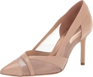 Nine West Women's Evani Pointed Toe Heeled Slip-On Pump
