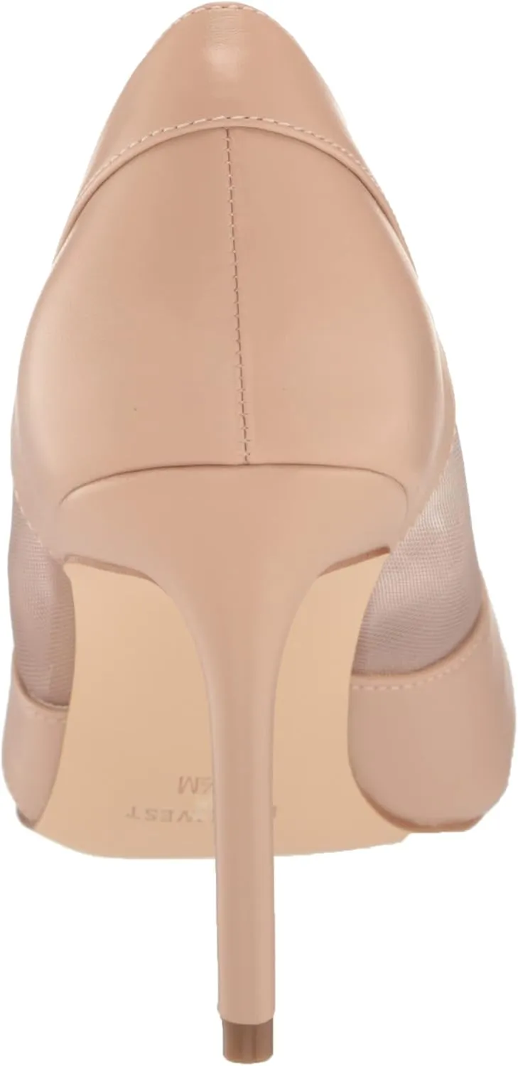 Nine West Women's Evani Pointed Toe Heeled Slip-On Pump