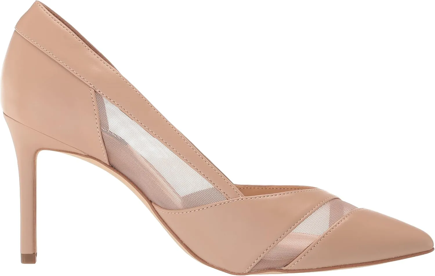 Nine West Women's Evani Pointed Toe Heeled Slip-On Pump