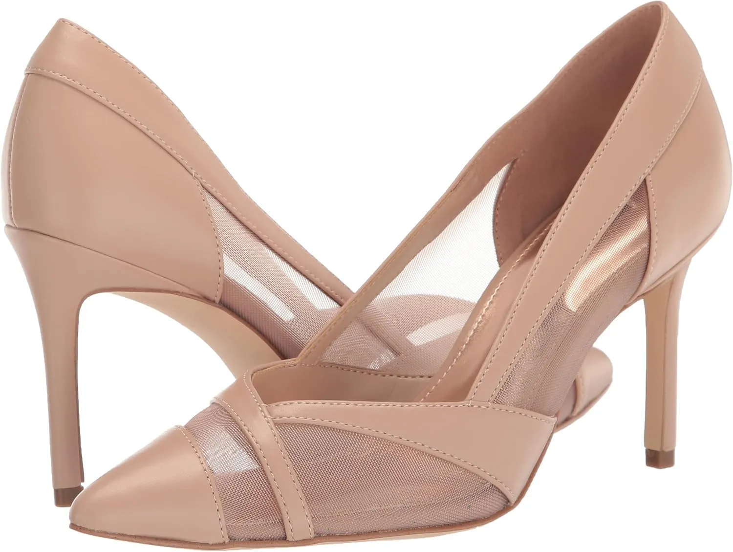Nine West Women's Evani Pointed Toe Heeled Slip-On Pump