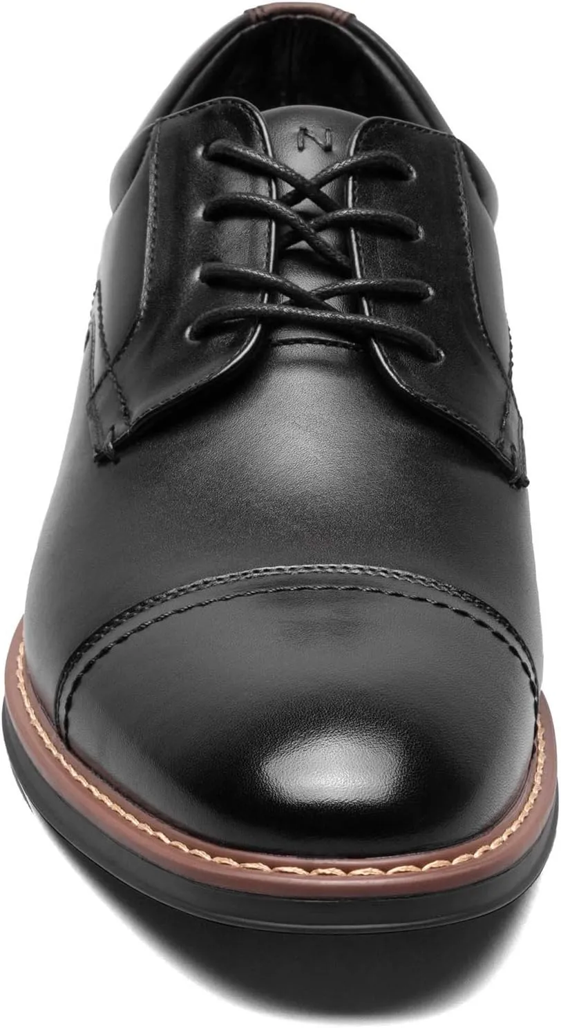 Nunn Bush Men's Centro Flex Cap Toe Oxford Dress Casual Leather Comfortable Lace Up