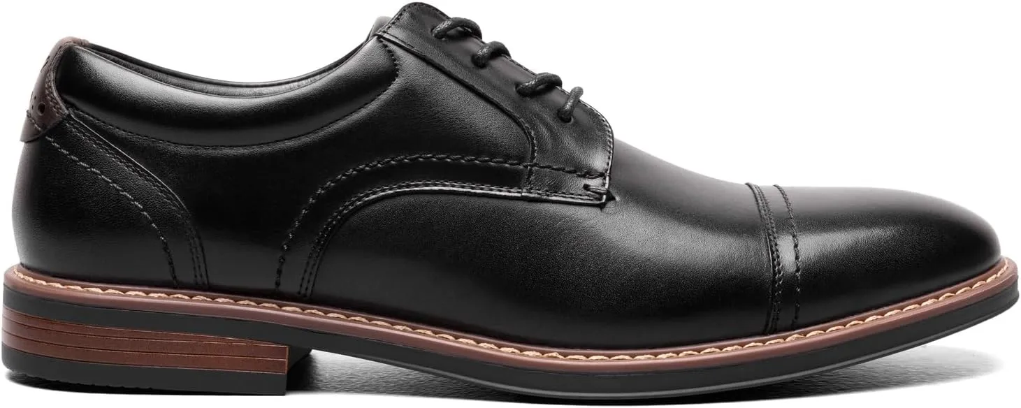 Nunn Bush Men's Centro Flex Cap Toe Oxford Dress Casual Leather Comfortable Lace Up