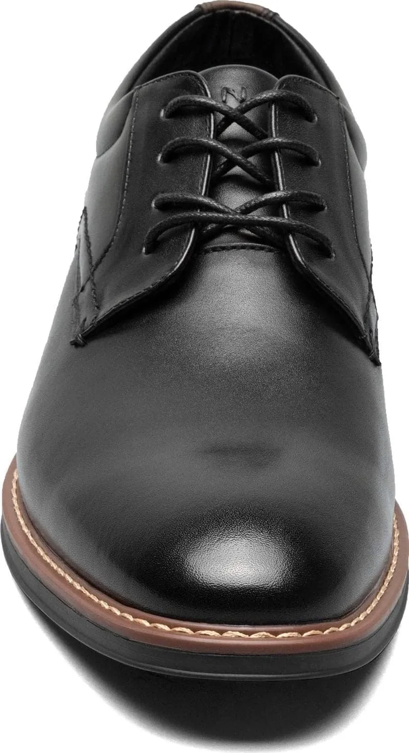 Nunn Bush Men's Centro Flex Plain Toe Oxford Dress Casual Leather Comfortable Lace Up