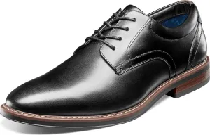 Nunn Bush Men's Centro Flex Plain Toe Oxford Dress Casual Leather Comfortable Lace Up