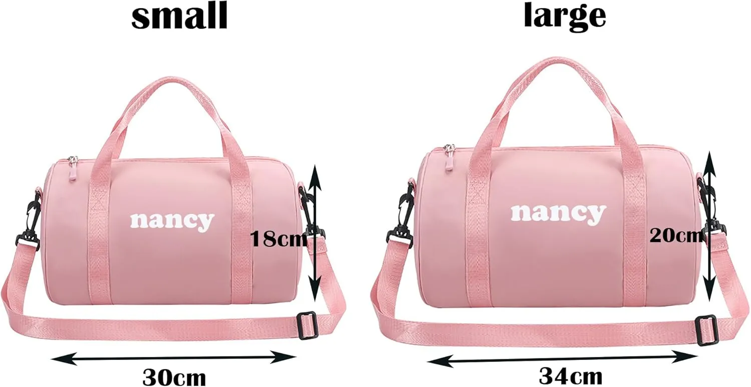 Personalized Duffel Bag Custom Monogrammed Gym Bag Custom Duffel Bag with Name Logo Personalized Sports Travel Duffle Overnight Dance Bag for Women Men