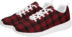 Pitovozu Yellow Squares Orange Black Plaid Sneaker Women Athletic Shoes Running Shoes Sports Sneaker Walking Shoes Gifts for Travel